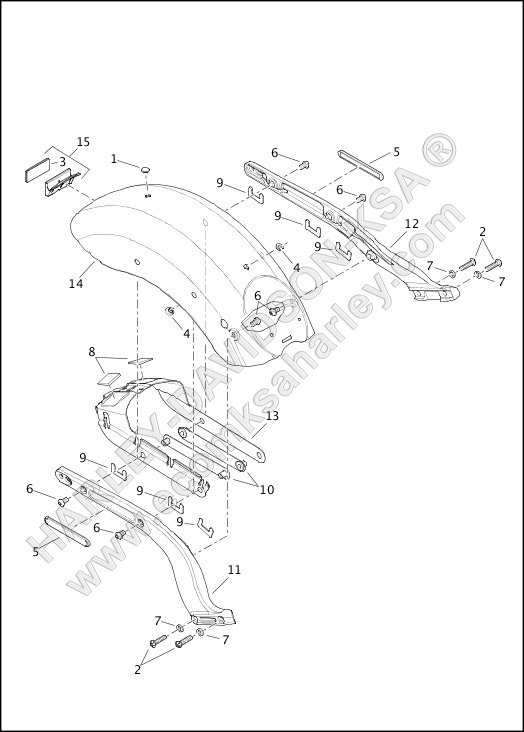 FENDERS AND SUPPORTS, REAR